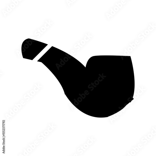smoking pipe icon vector
