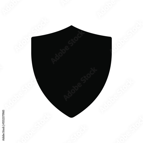 Free Download Shield Silhouette Icon – Cybersecurity and Protection Symbol - GFXLoad