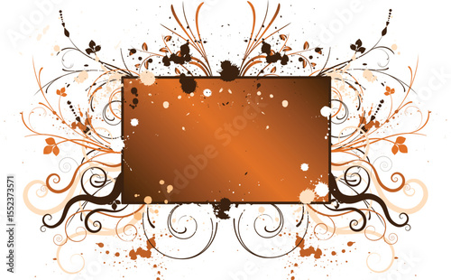 vector grunge frame