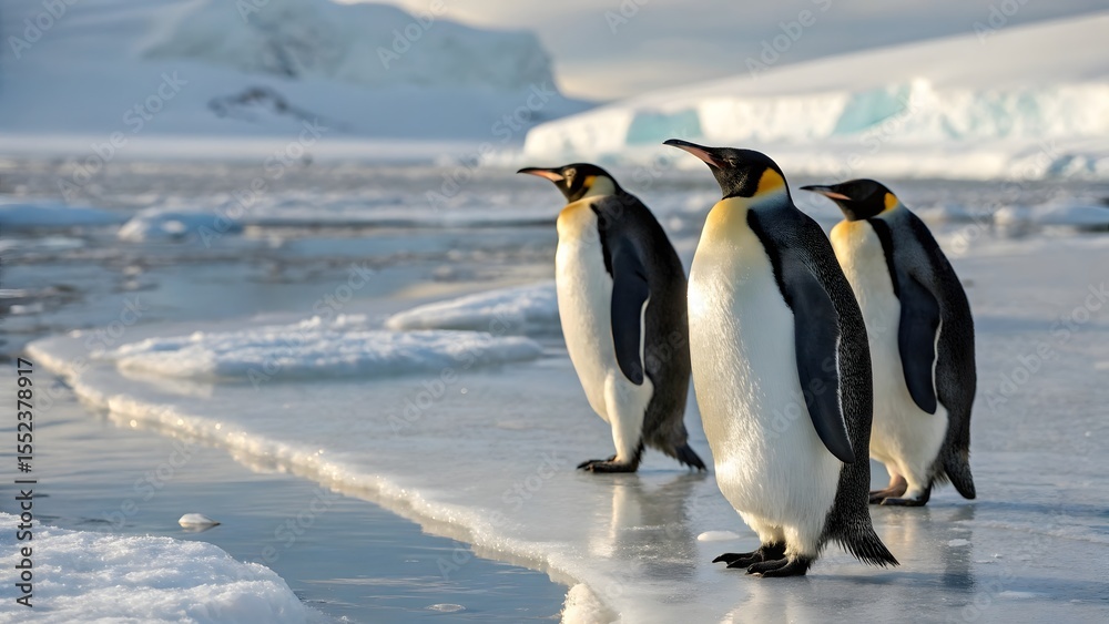 Fototapeta premium penguin in antarctica