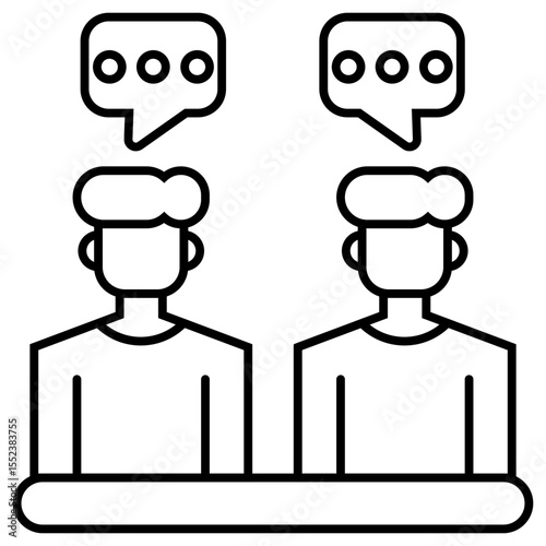 Informal Meeting outline icon