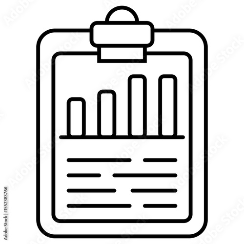 Statistic outline icon