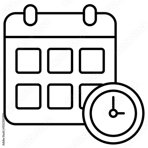 Schedule outline icon