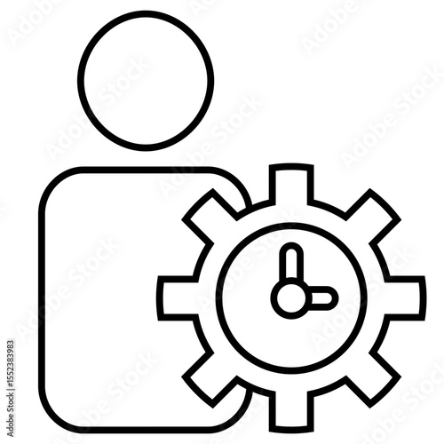 Time Management outline icon