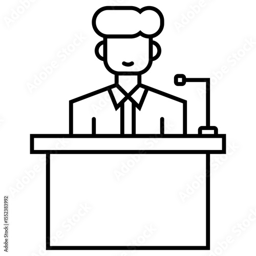 CEO outline icon