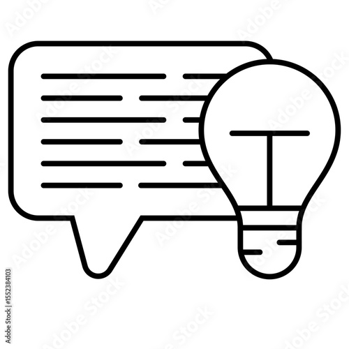 Suggestion outline icon