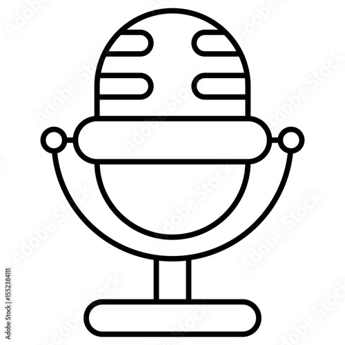 Microphone outline icon