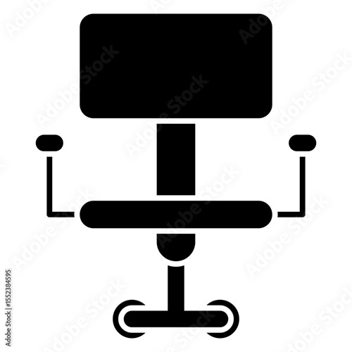 Desk Chair Solid icon