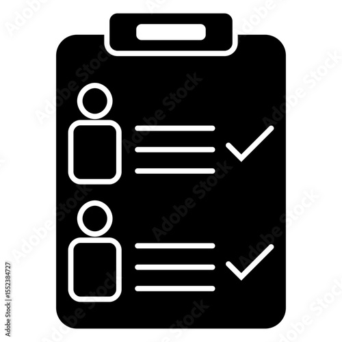 AttendeeList Solid icon