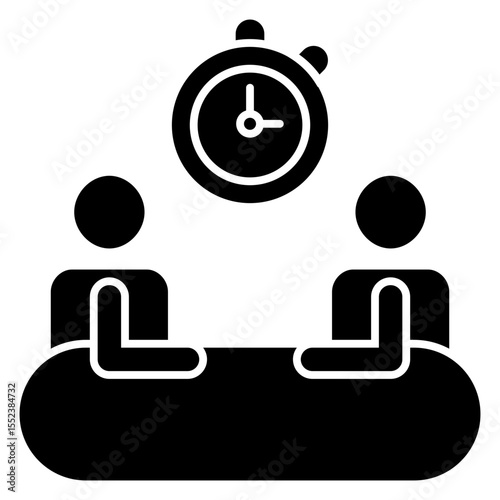 Meeting Duration Solid icon