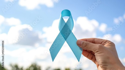 hand holding a ribbon