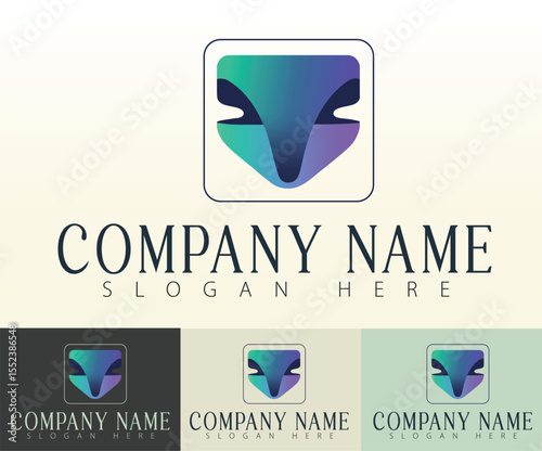 A corporate branding logo featuring a bold arrow.
