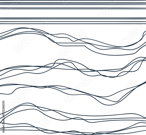 The striped texture consists of vertical straight stripes on top and wavy lines below.
