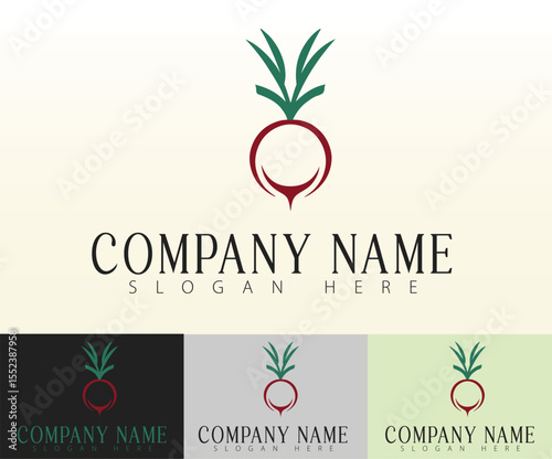 A minimalist emblem suited for the natural food market.