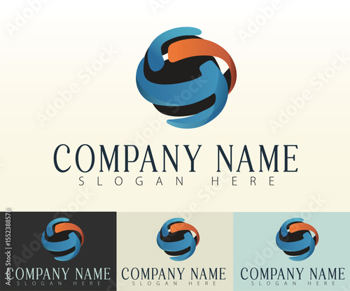 A spherical icon design for forward-thinking brands.