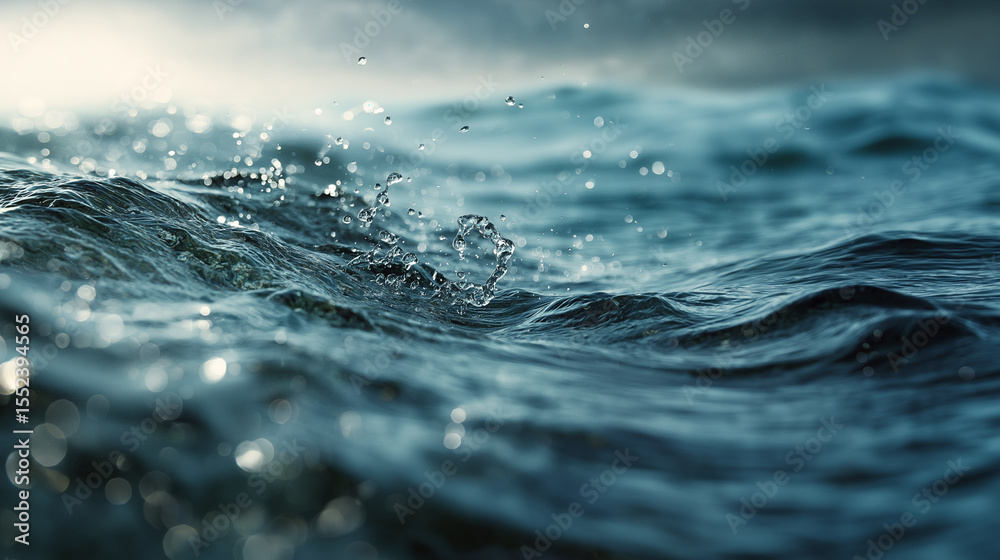 サンセットの光が背景に輝く水面で舞う水しぶき(水飛沫)が美しい波紋を描く美容モイスチャーな水 サンセットの光が背景に輝く水面で舞う水しぶき(水飛沫)が美しい波紋を描く美容モイスチャーな水