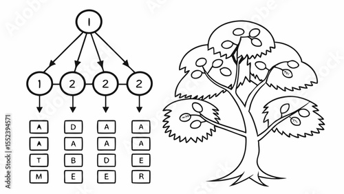 Tree Structure Diagram Hierarchical Data Representation