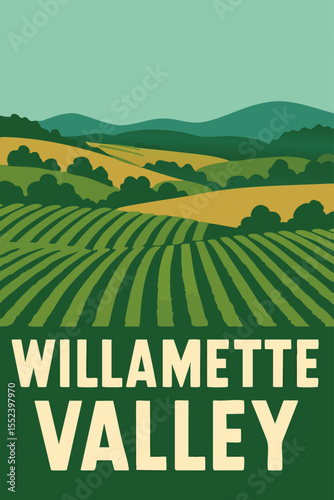 Willamette Valley Vineyards and Rolling Hills