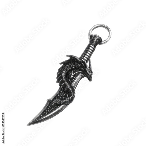 Dragon Keychain Sword - Fantasy Metal Dagger with