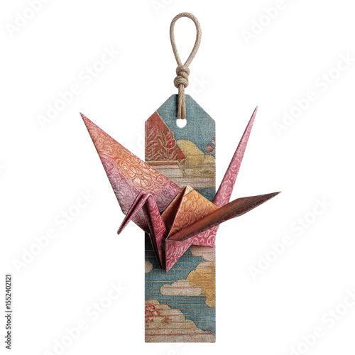 Origami Crane Bookmark Japanese Paper Art and
