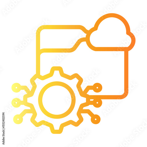 technical Line Gradient Icon