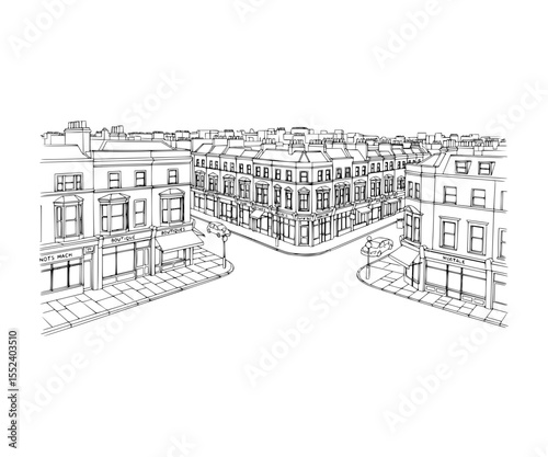 Line Art of King’s Road, London