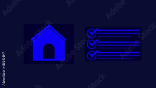 Real estate business management concept, Property analysis and checklist. Buy and sell houses and real estate online. Mortgage loan home and insurance real property mortgage. 