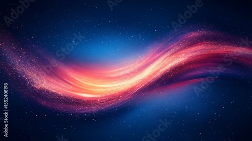 Cosmic swirls of vibrant, glowing nebulae.