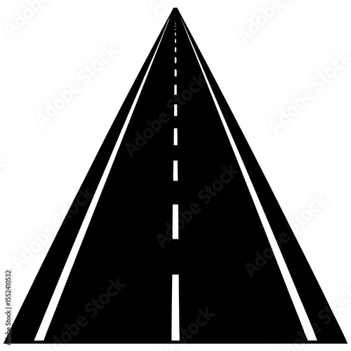asphalt road vector illustration