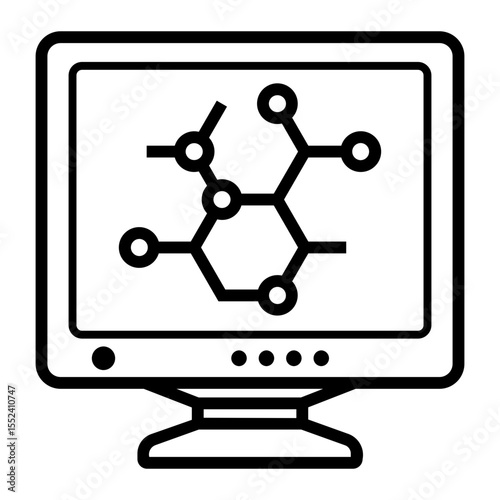 molecule Line Icon