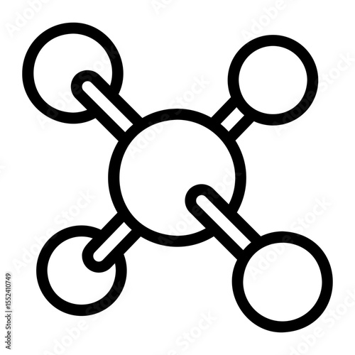 molecule Line Icon