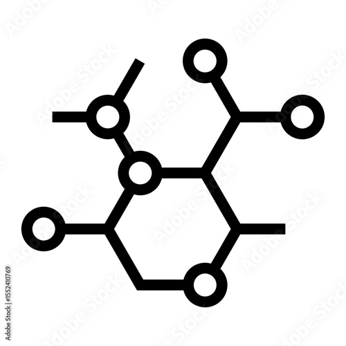 molecular Line Icon