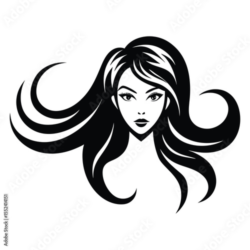 Beauty Salon Hair Logo Vector