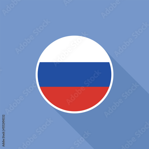 Flag of Russia. Russia button flag logo icon computer vector illustration design. Colorful background. Free Download Flag of Russia. Russia button flag logo icon computer vector illustration design. Colorful background. - GFXLoad