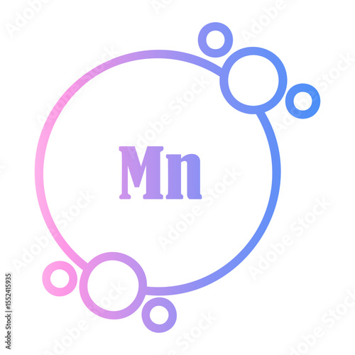 molecular Line Gradient Icon