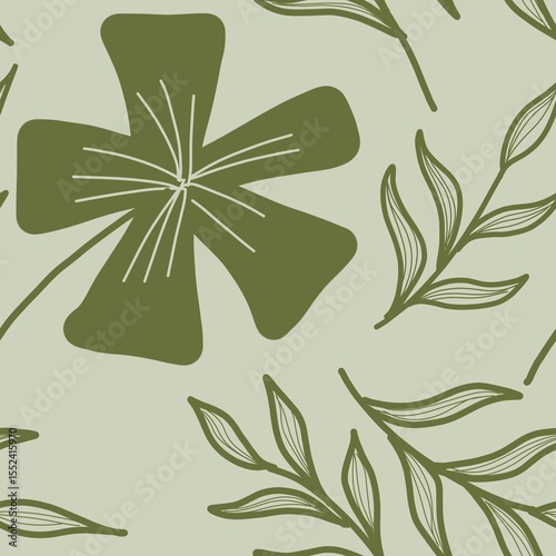 pattern seamless botanical floers background