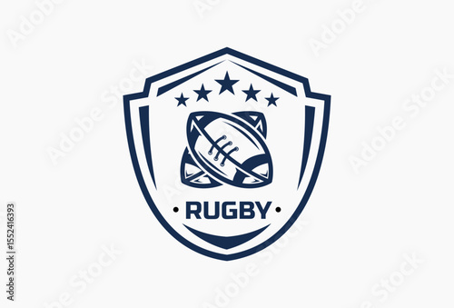 rugby shield logo team rugby