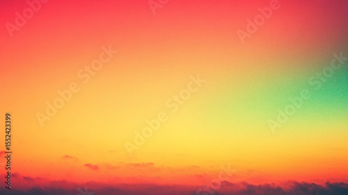 Vibrant Sunrise Gradient Sky with Clouds and Blended Hues Photography