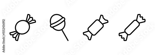 Candy icon logo design. candy sign and symbol.