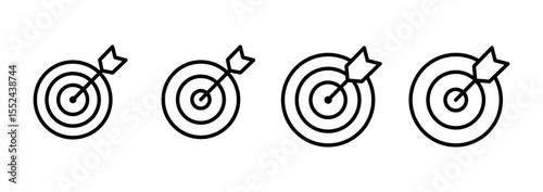Target icon logo design. goal icon vector. target marketing sign and symbol