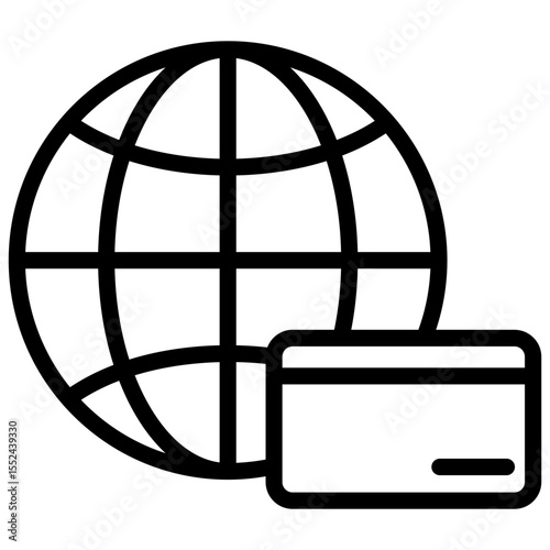 payment gateways line icon