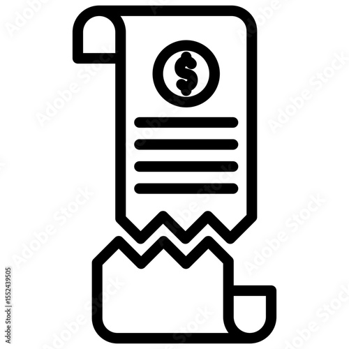 split bills feature line icon