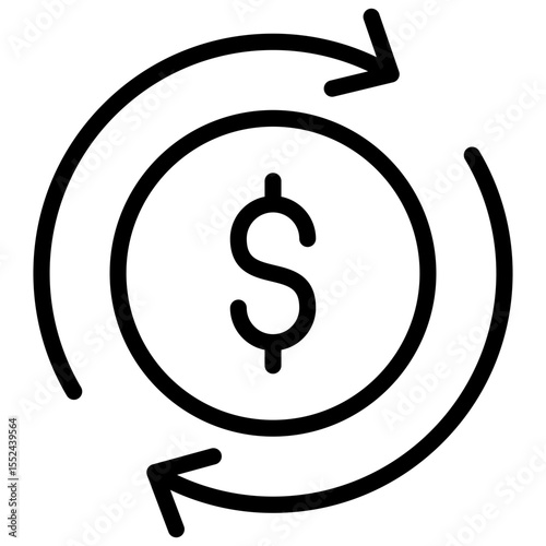cashback systems line icon