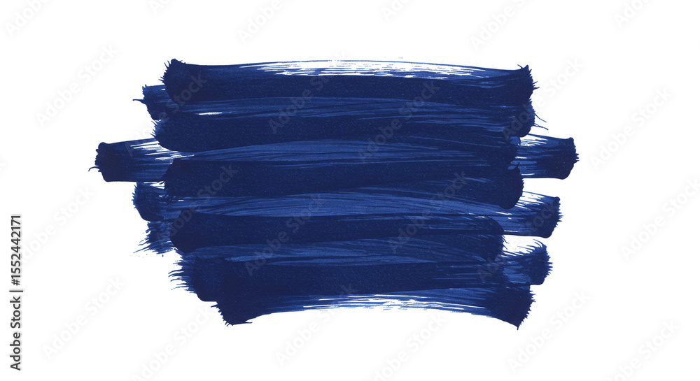 Fototapeta premium Isolated Blue Brush Stroke Watercolor Stain Texture Paint Background