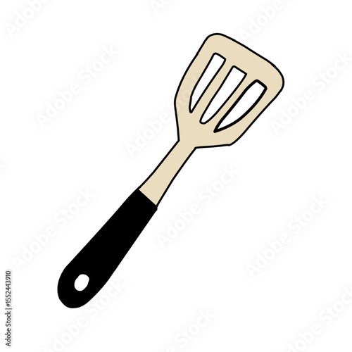Plastic spatula for cooking