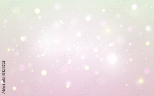 Pastel Bokeh Light Background in Pink and Yellow Soft dreamy sparkle dots for baby shower and wedding designs, Background decoratio