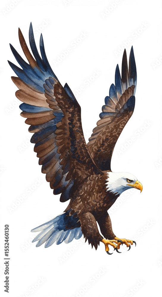 Obraz premium bald eagle in flight