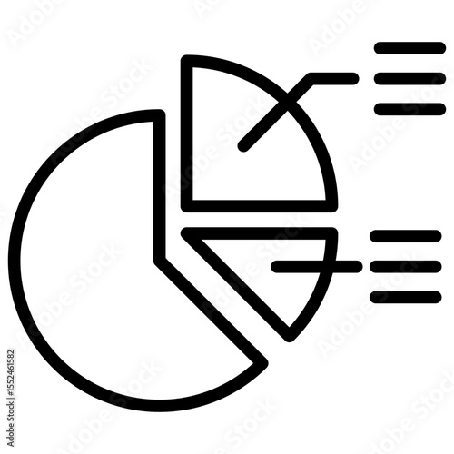Represents the concept of statistical data analysis of parts of the whole or the insight into the importance of analyzing individual components of the whole data.