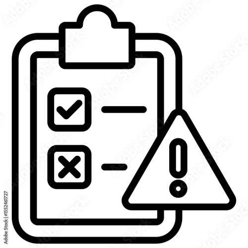 Icon security risk assessment problem identification, and warning against potential decisions that should not be taken