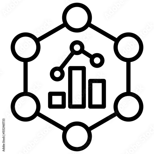 The management icon results from interrelated systems and to present data collected, analyzed to support intelligent business decision making.